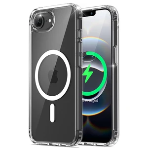 Strong Magnetic Magsafe Case For iPhone 16e 16 15 14 13 12 11 Pro Max Plus Mini Hybrid Hard Clear Silicone Back Shell Cover