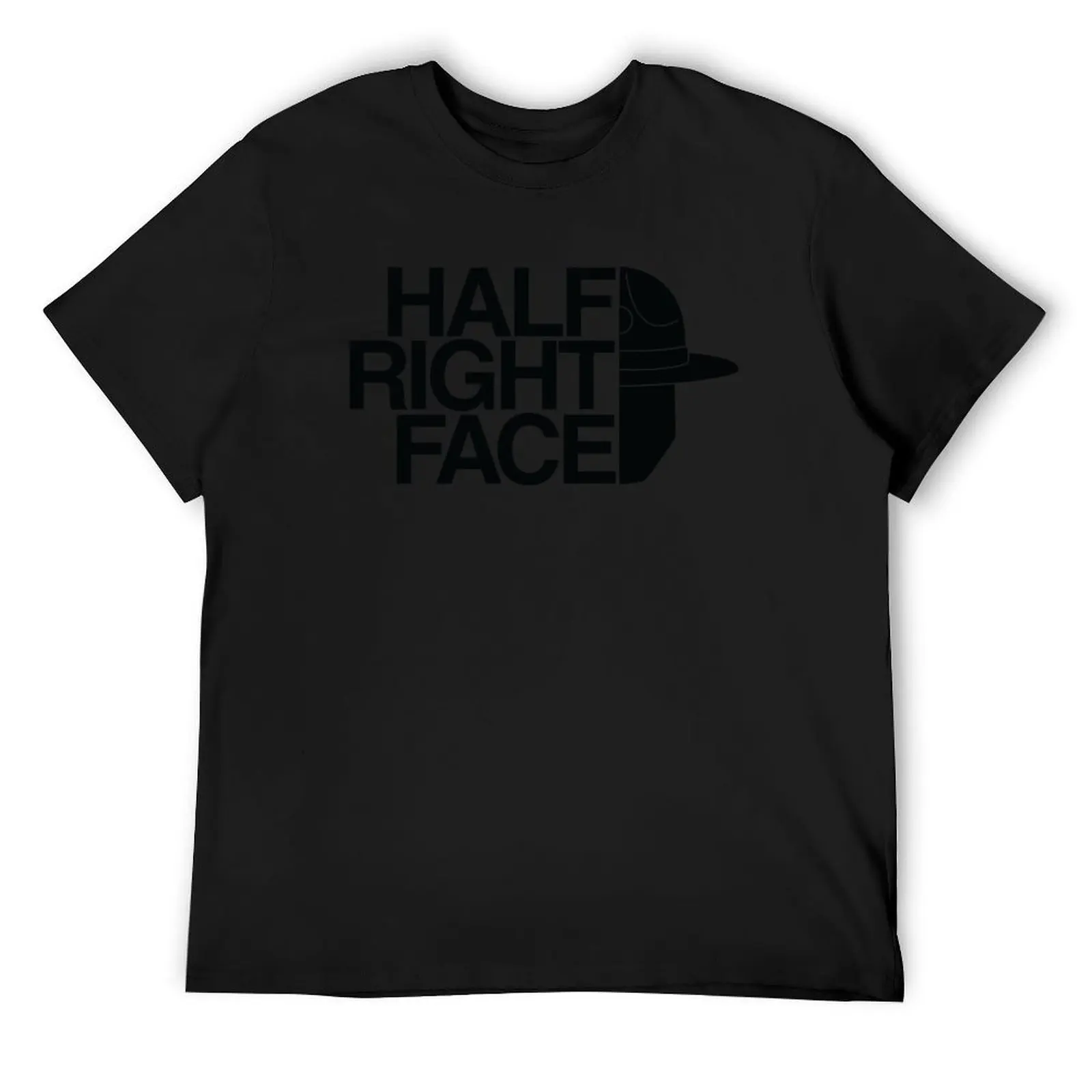 

Half Right Face T-Shirt oversizeds vintage graphic tee anime tshirt Men's clothing