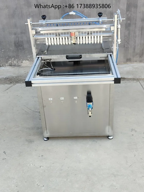 hot Stainless Steel Vegetable Tray Nursery Seedling Seeder Pneumatic Seed Sowing Semi-Automatic Nursery Seedling Machine