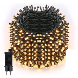 10M-100M Fairy Lights LED String Garland Christmas Light Waterproof Outdoor Indoor For Tree Street Wedding Party 2024 Decoration