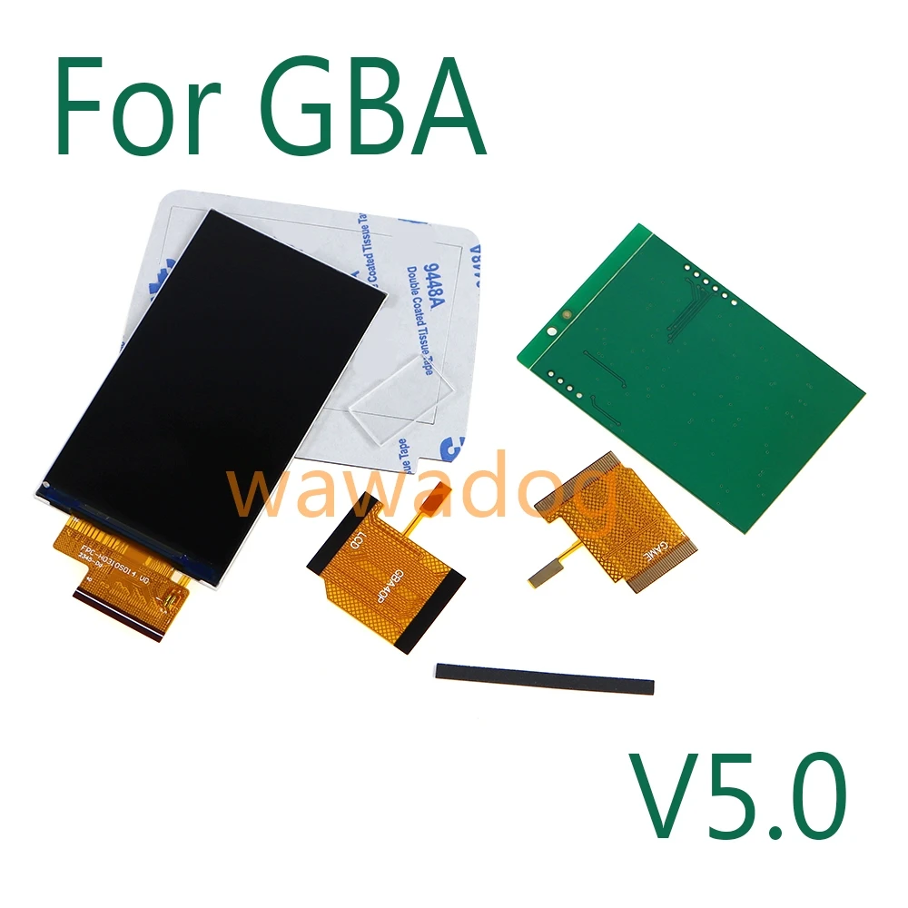 

1 комплект V5.0 IPS ЖК-экран 2,9 дюйма для яркости GBA ЖК-экрана для экрана GBA