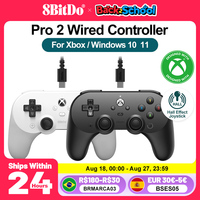 8BitDo Pro 2 Xbox Controller Wired Gamepads PC for Xbox Series X S Xbox One Windows 10 11 Hall Effect Joysticks and Triggers