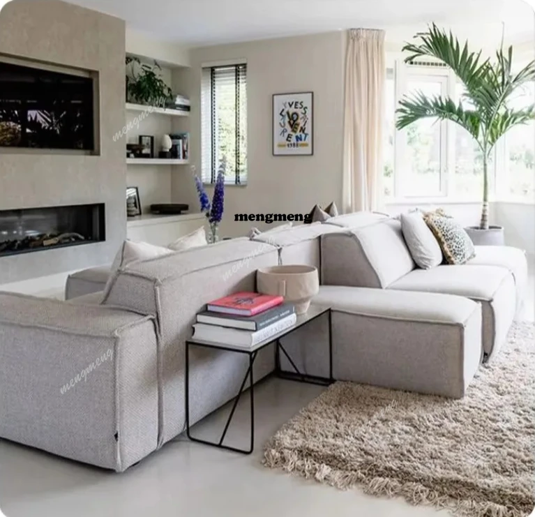 

European Simple Vacuum Compression Sofa, Polymer Compressed Sponge Material, Living Room Combination Sofa, Home Furniture