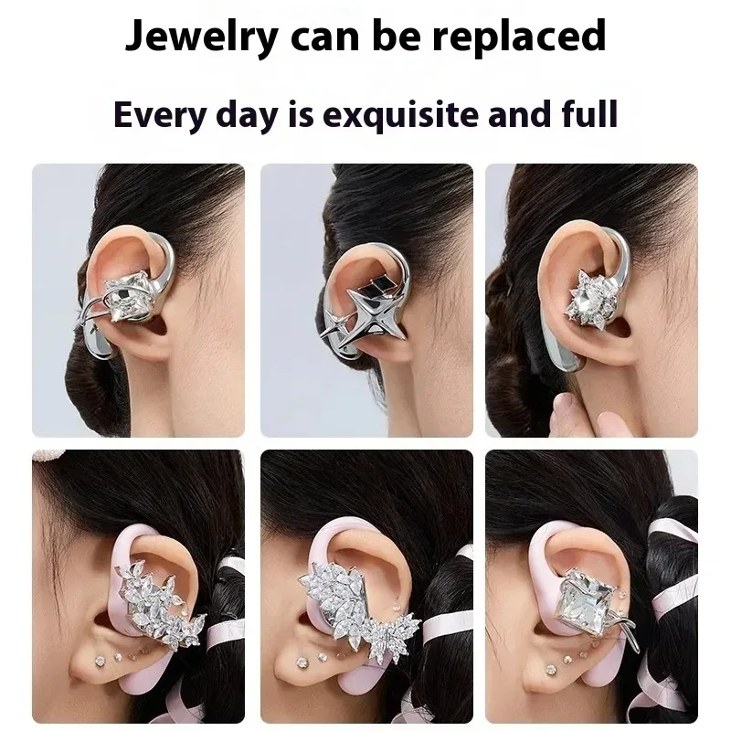 

Erdu Ear Hook Earphones Bluetooth Wireless Earbud Custom For Girl Sport Ear Hanging Not In Ear Earphone Accessories Replaceable