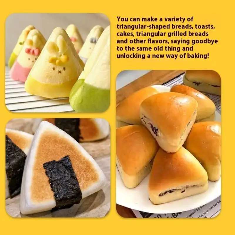 1Pcs Nonstick Loaf Pan Triangular Carbon Steel Baking Toast Pan For Oven Homemade Cakes Breads Meatloaf Cake Mold