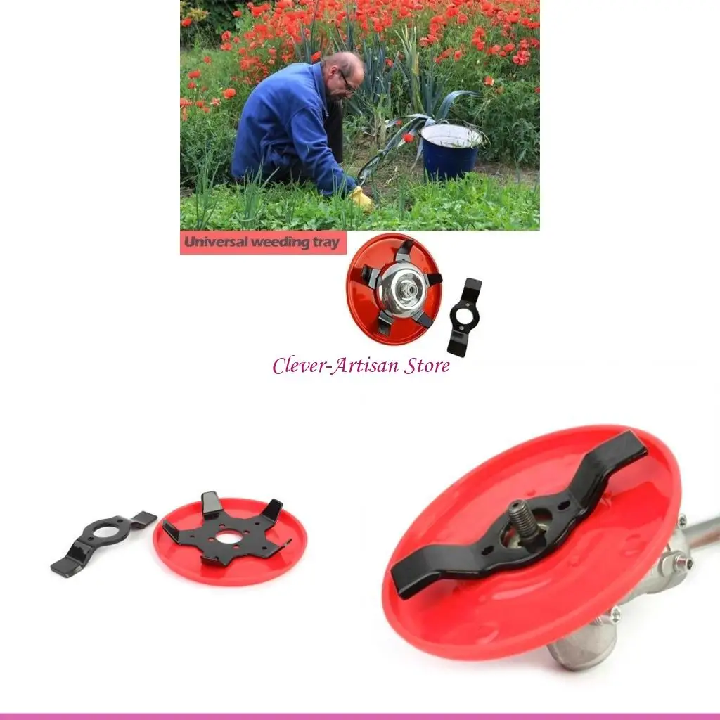 

E06B Dual-use Weeder Plate Lawn Mower Trimmer for Head Brushcutter Grass Cutting Mach