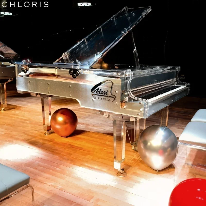 Luxury Crystal Piano With Best Quality Transparent Design Acrylic Piano HG168A Grand Piano