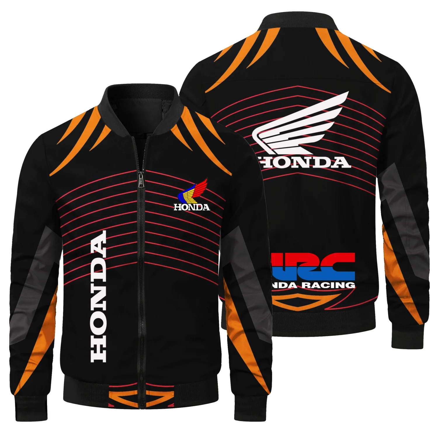 New Honda Logo Motorcycle Racing Team Men's Jacket Sporty and Fashionable Men's Jacket Spring and Autumn Men's Clothing Coat