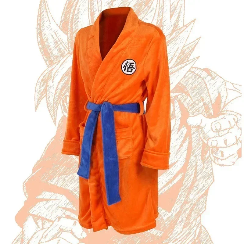 Dragon Ball Sun Wukong Heren En Dames Herfst En Winter Thuis Kleding Cartoon Animatie Cosplay Flanellen Badjas Warme Pyjama