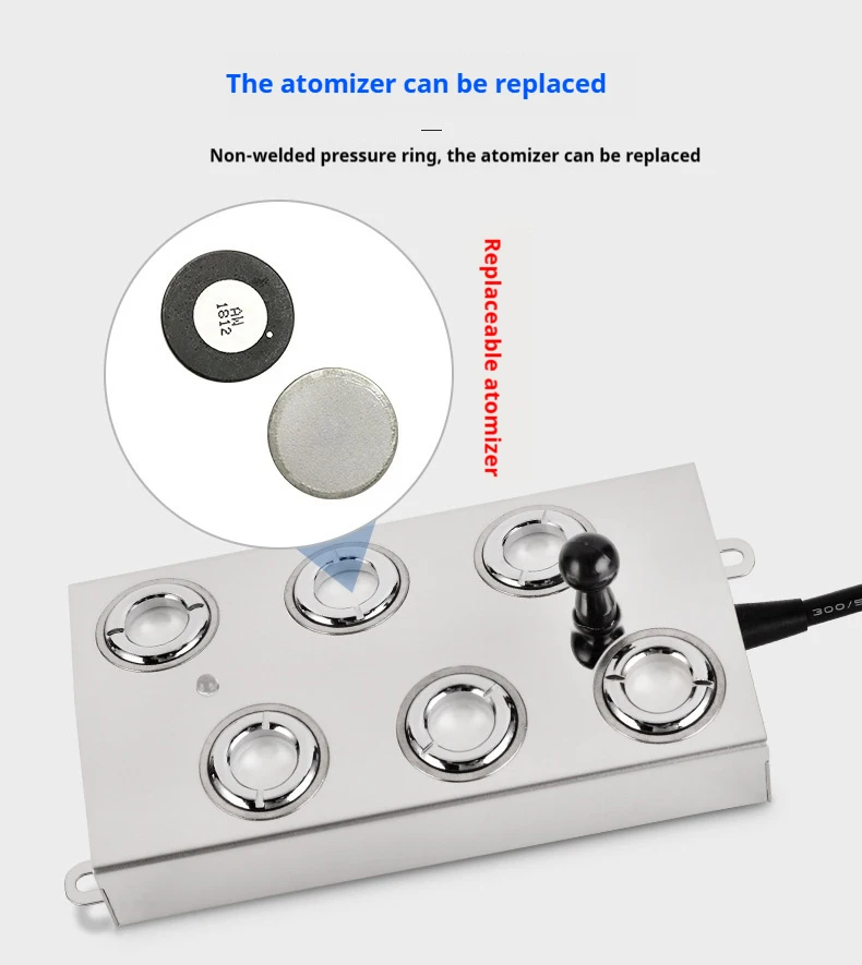 12-Head Ultrasonic Fogger, Air Humidifier & Atomizer for Restaurant, Farm, Aquarium, Greenhouses, Livestock & Landscape Decor