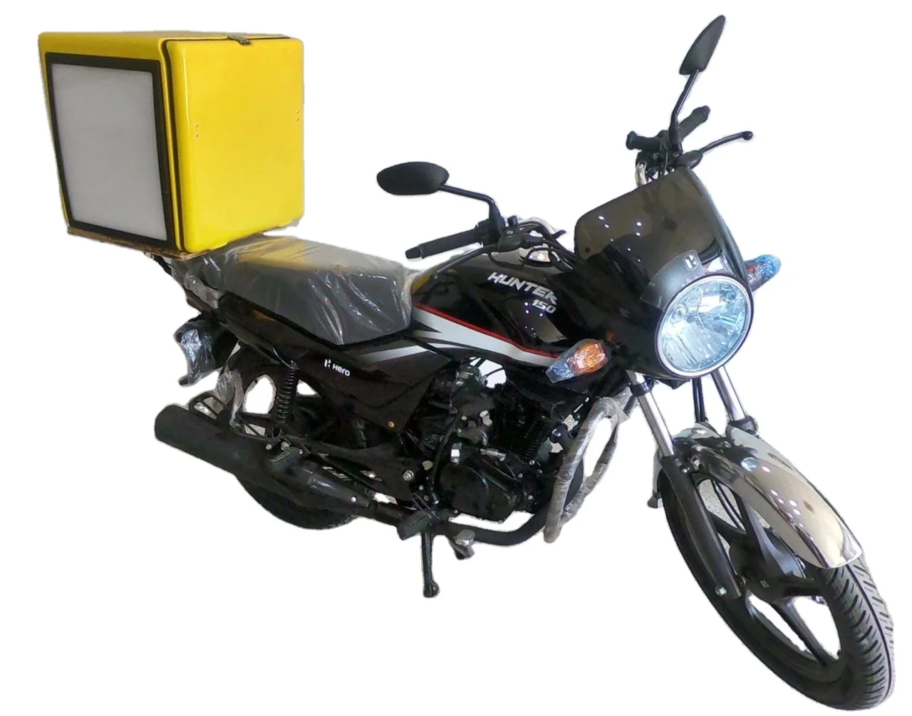 

KX Wholesale premium durable FRP takeout case motorcycle delivery trunk with lock and key