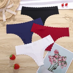 4Pcs Seamless Panties for Women Thongs for Women No Show Thong Sexy Panties Underwear women sexy underwear Panty