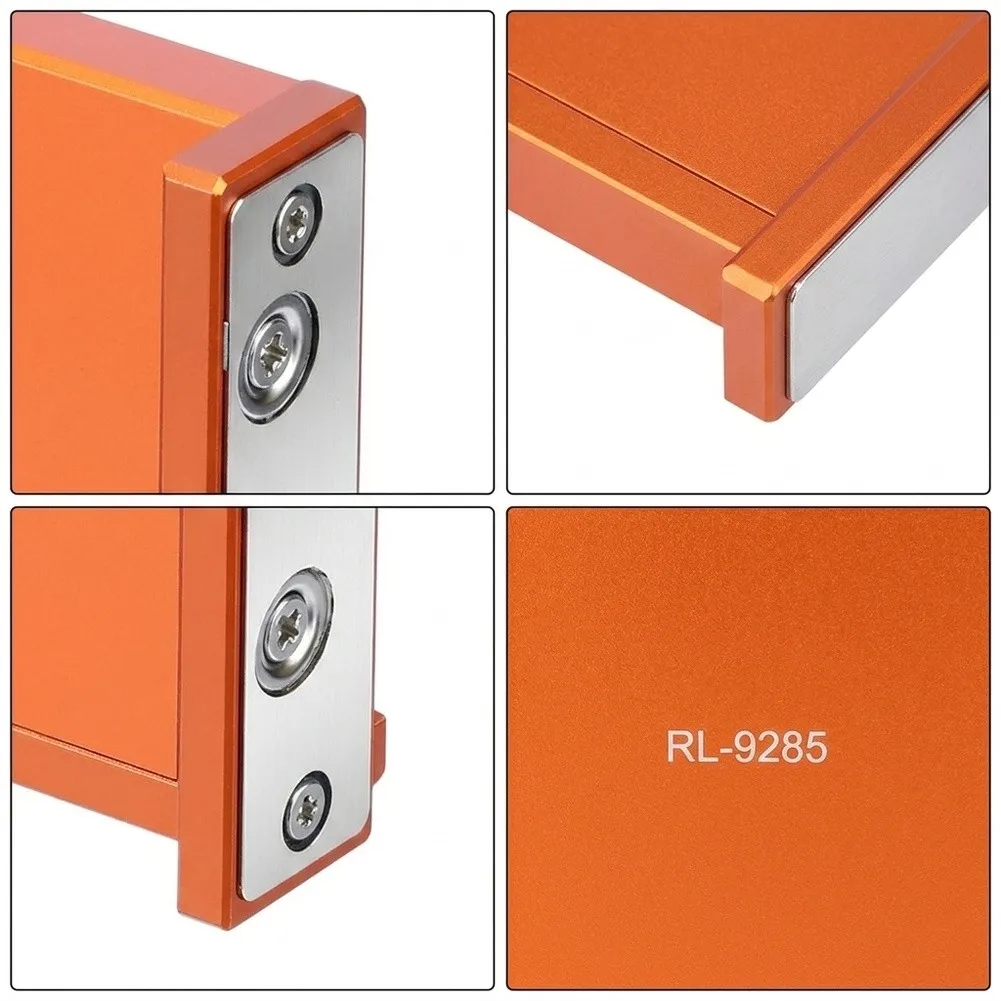 Orange Magnetic Aluminum Alloy 90 Degree Saw Guide For Woodworking Right Angle Cutting Positioning Auxiliary Hand Tool