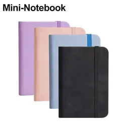 1Pcs A7 Mini Notebook Portable Student Pocket Book Notepad Diary Planner Agenda Leather Cover Memo Pad Office School Stationery