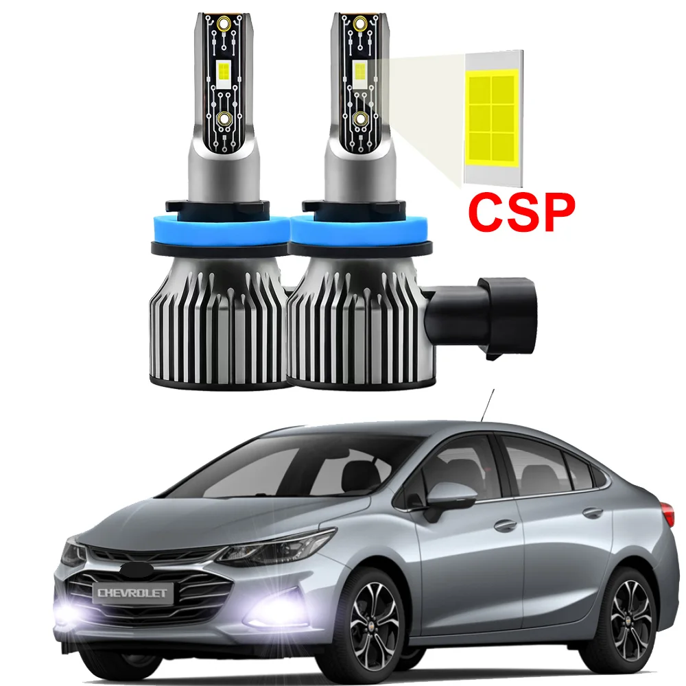 

2Pcs LED Fog Lamp Bulbs For Chevrolet Cruze 2017 2018 2019 2020 2021 White Fog Lamp Canbus