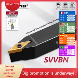 SVVBN1212 SVVBN1616 SVVBN2020 SVVBN2525 External Turning Tool SVVBN Cutter Bar CNC Lathe Bar Turning Holder