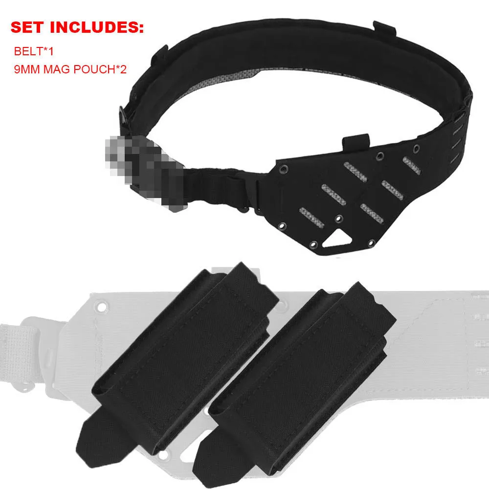 Taktischer Gürtel 2-in-1 mit Schnellverschluss-Metallschnalle für Outdoor-Jagd, Schießtraining, Airsoft, Kampfgürtel mit MOLLE-Magazintasche – Detail 20