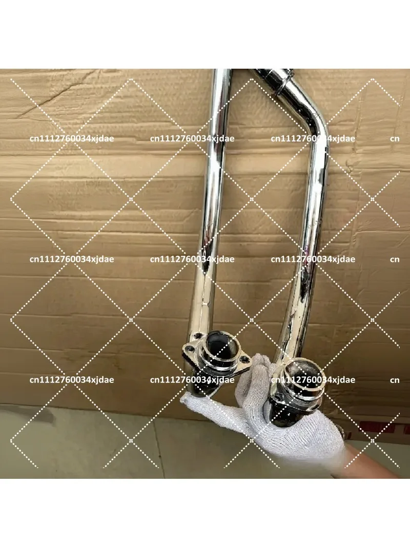 Thickened Double Tube GN250 Front Exhaust Pipe Motorcycle Exhaust Modification Accessory