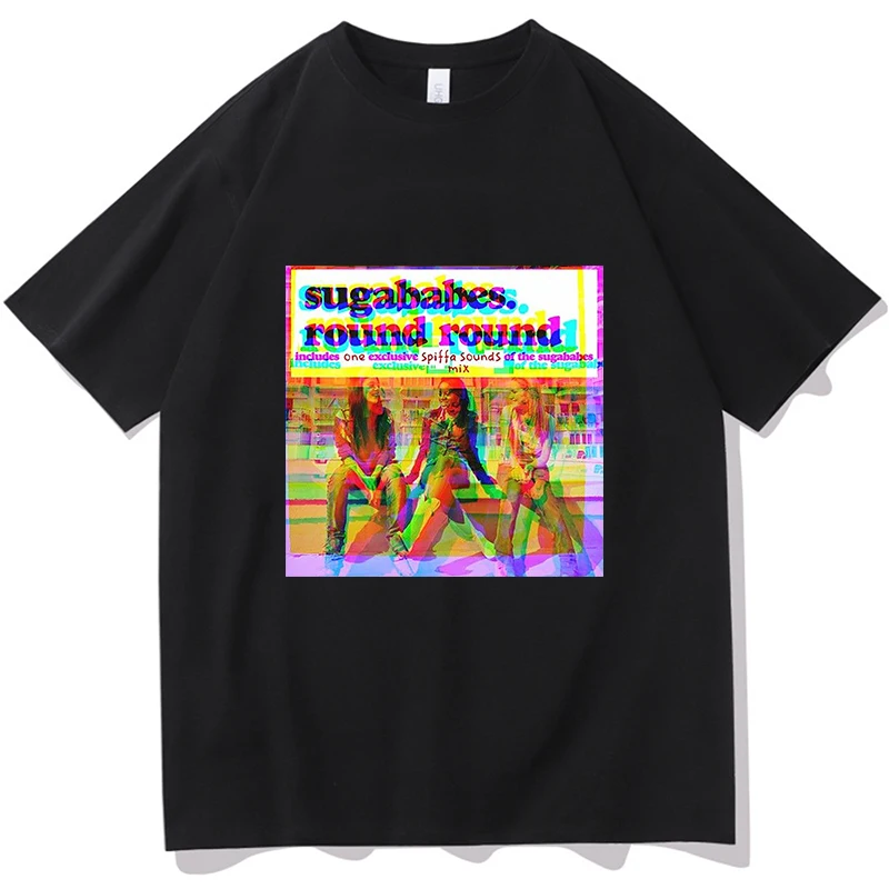 Sugababes Two Shell Round Tour T Shirts Men Women Clothes Fashion Harajuku T-shirt 100% Cotton Short Sleeve Fans Gift T-shirts