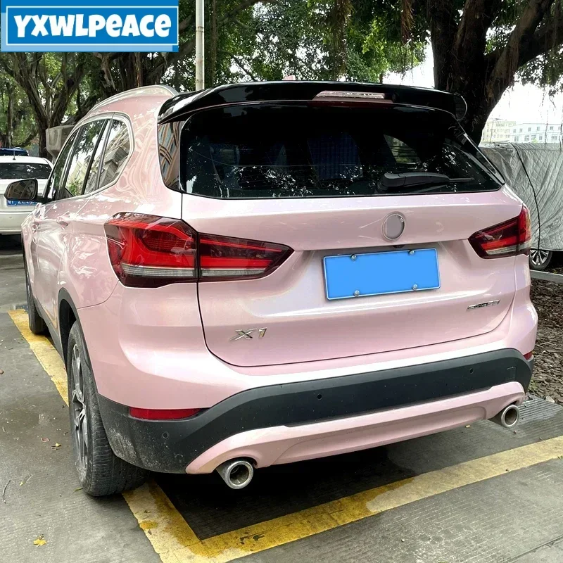 For BMW X1 F48 2017 2018 2019 2020 2021 2022 Spoiler ABS Glossy Black Rear Roof Spoiler Trunk Lip Wing Body Kit Accessories