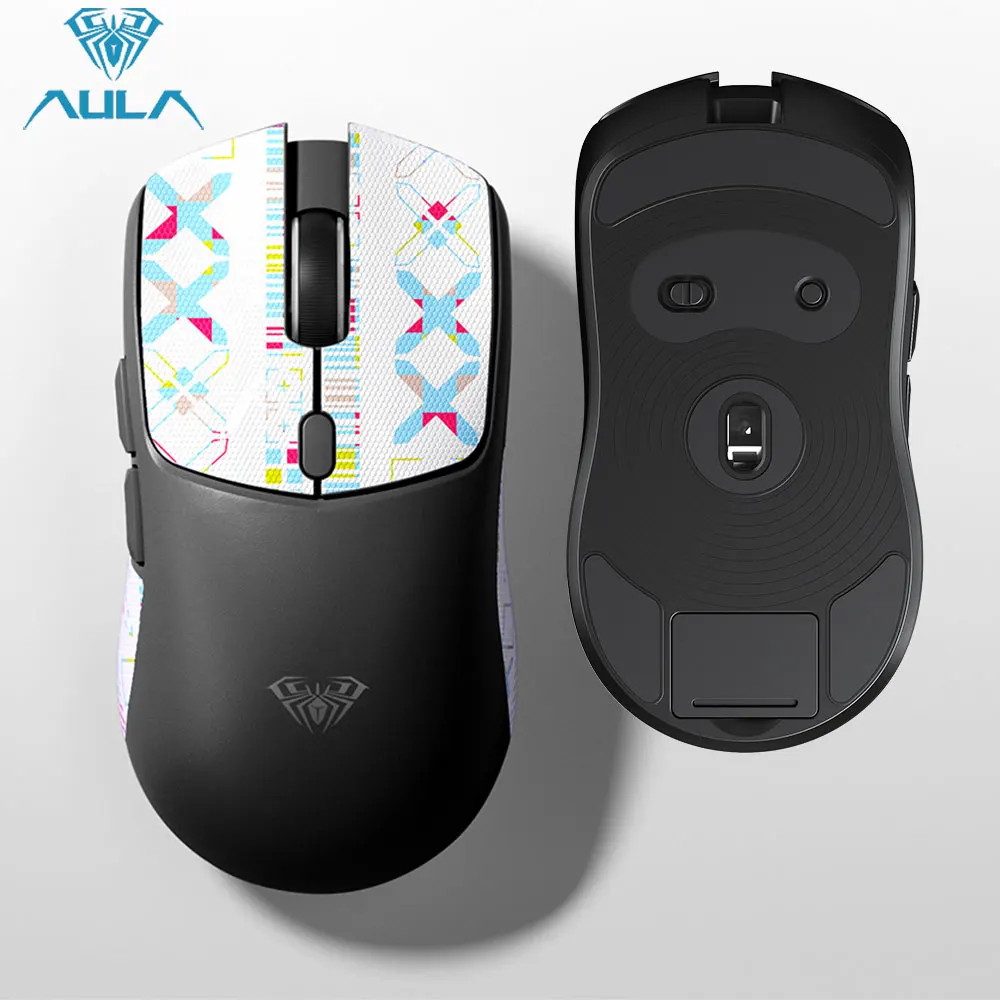 AULA Wireless Gaming Mouse Tri-mode 2.4G/Bluetooth Mouse Rechargeable Ergonomic 12000 DPI Mouse for PC Gaming Accessories SC580X