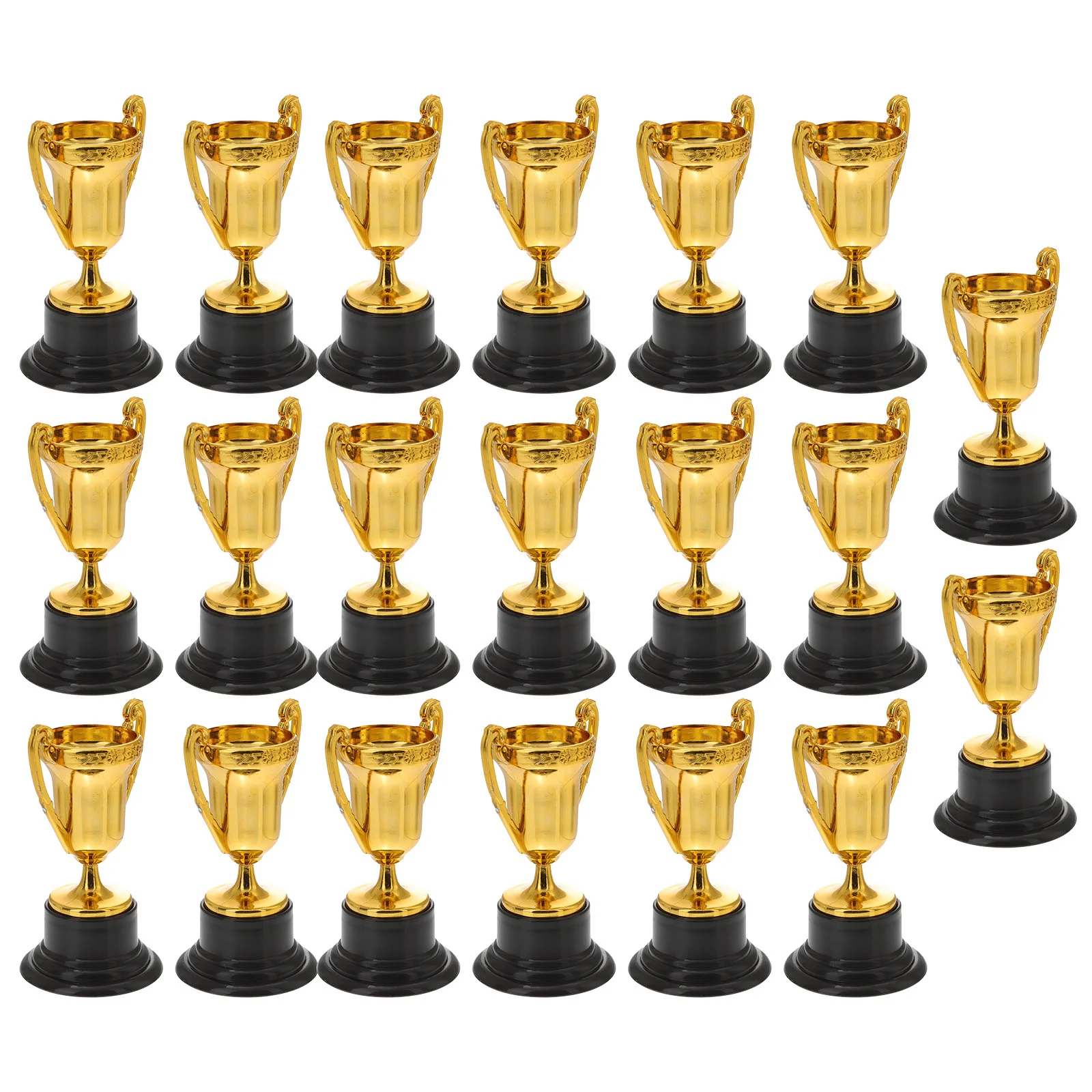 20 Pcs Mini Toys for Girls Children Prize Cup Kids Award Trophy Reward Prizes Outdoor Golden