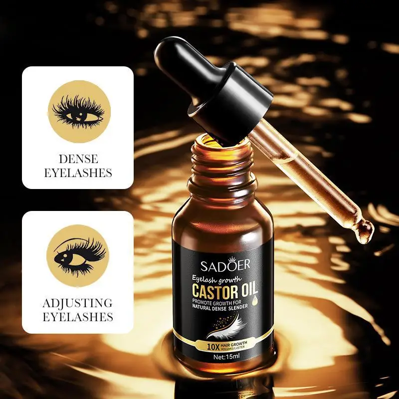 Eyebrow Eyelash Growth Oil Natural Castor Oil Eyelashes Growth Essential Oil Thick Longer Nourishing Enhancer Products