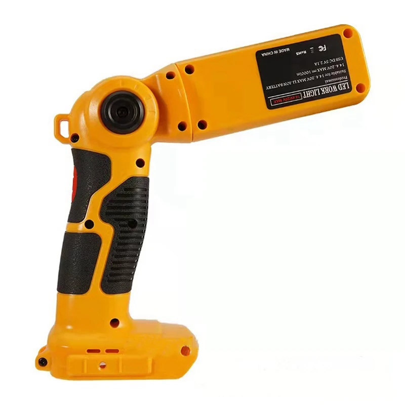 12W 14.4V-18V Portable LED Warning Light Work Light Outdoor Lighting Power Tools 18V Lithium Battery