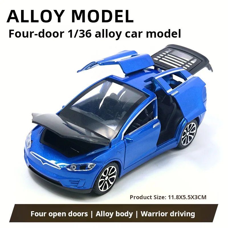 Modelo de coche de alta simulación 1:36 para coche de aleación Tesla, vehículos de juguete fundido a presión, coches de juguete, juguetes para niños, regalos para niños
