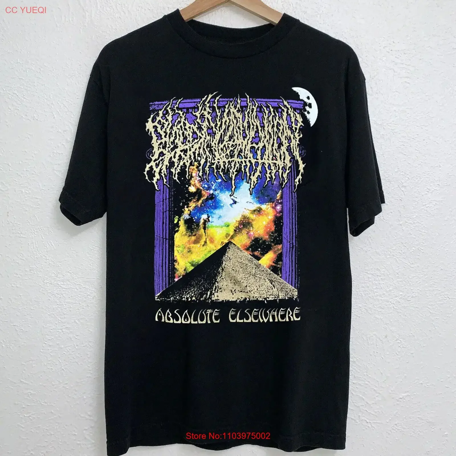 Футболка Blood Incantation Absolute Elsewhere Black Size S-5XL AM496, винтажная, с эффектом потертости, удобная, стильная, эластичная, мужская
