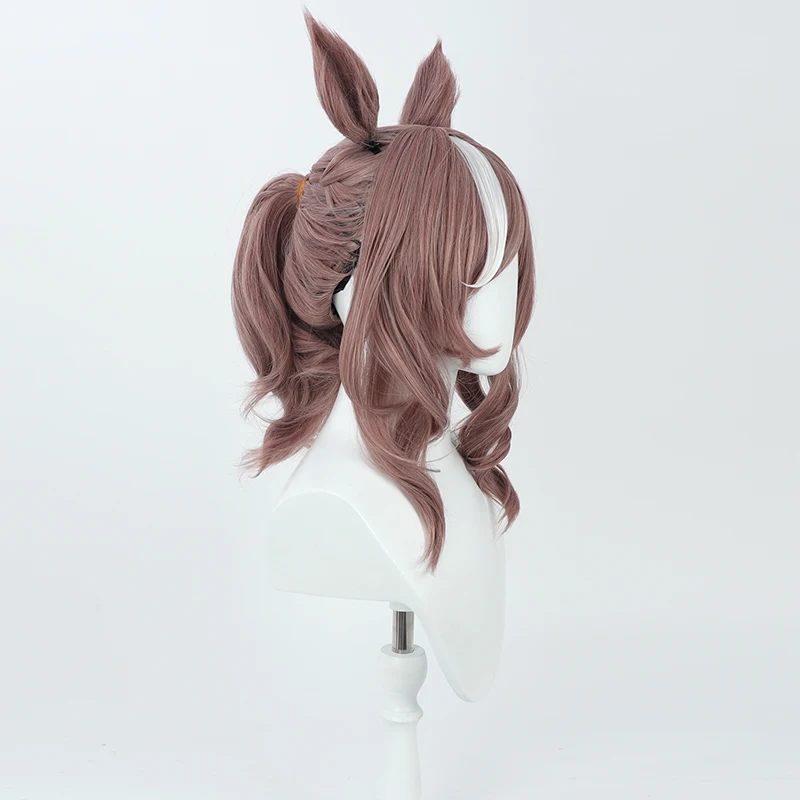 Anime Uma Musume Pretty Derby Matikanetannhauser Cosplay Wig Ears Tail Halloween Party Prop Synthetic Hair Heat Resistant Fiber