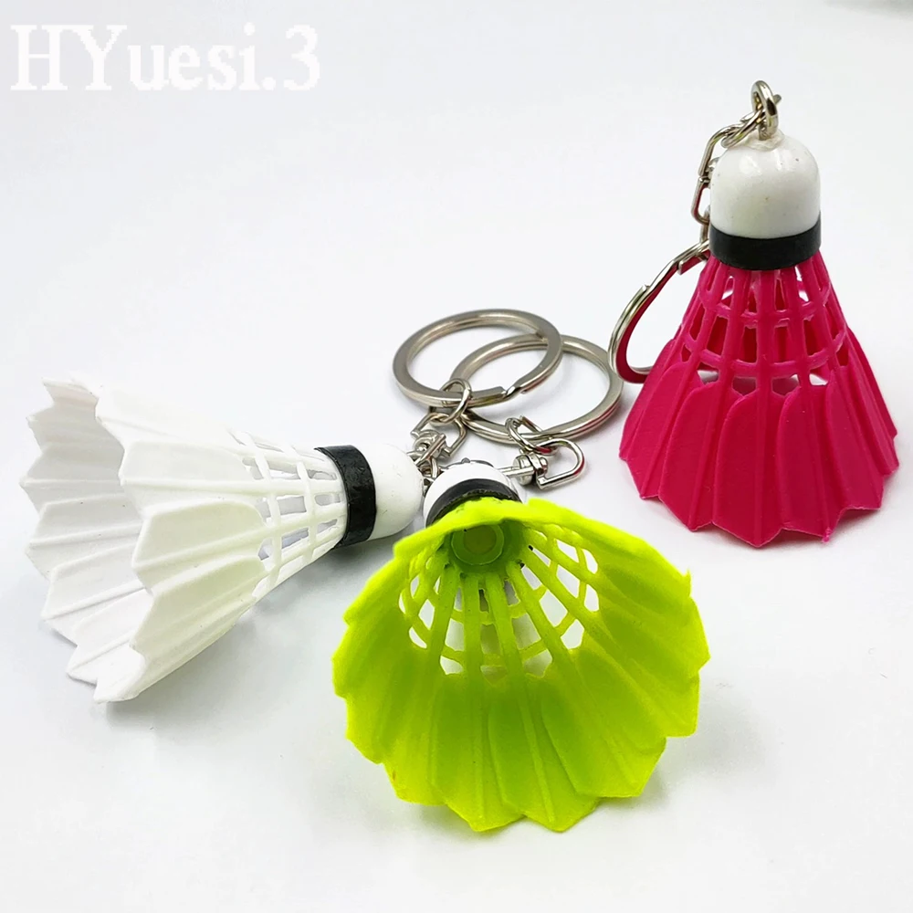 Sport Styles Mini Badminton Keychain Unisex Metal Badminton Racket Key Ring Purse Bag Backpack Decor Accessories