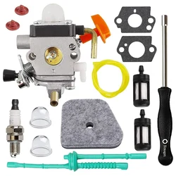 Kit de carburador para STIHL, FS90, FS110, HT101, FS130, FS100 = KM110R, KM130, HL100, HT100, FS130R, FS87, FS100R, HL90