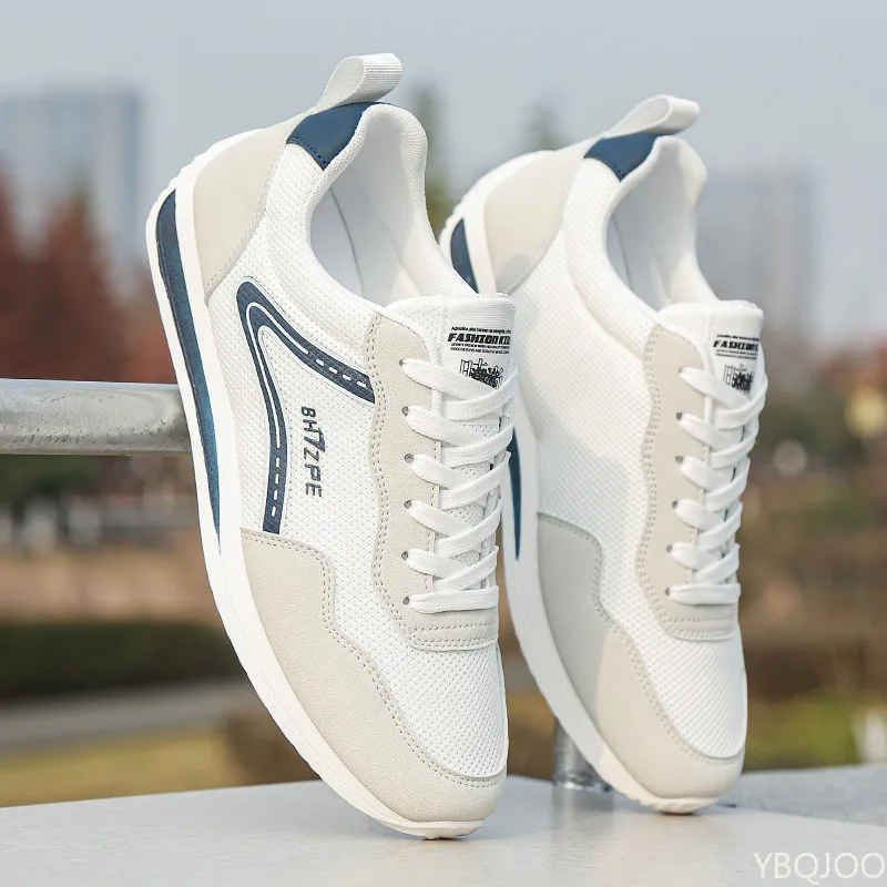 أحذية رياضية رجالية جديدة خفيفة الوزن تسمح بمرور الهواء لربيع وصيف، أحذية رجالية كاجوال بسيطة ومريحة