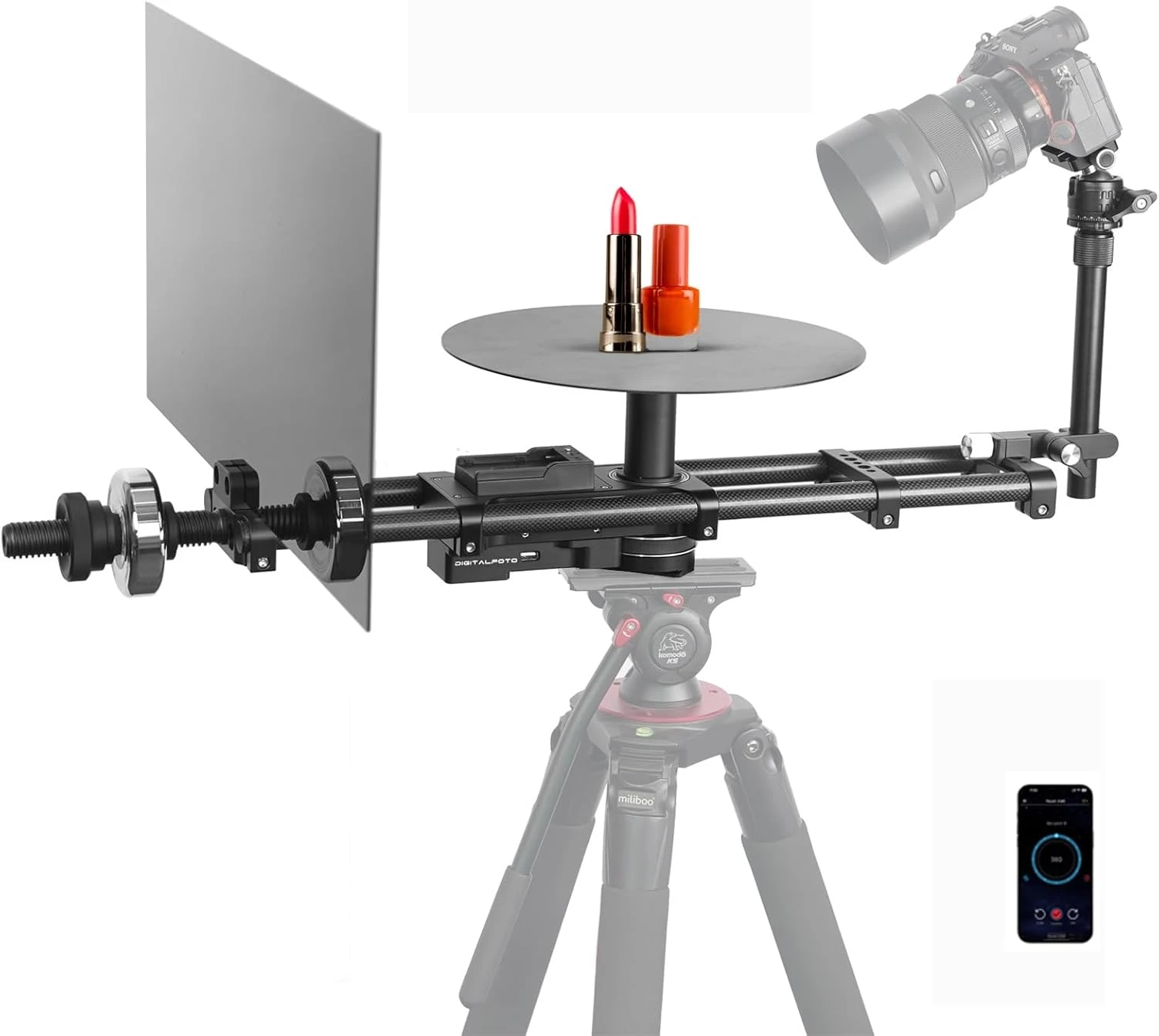 

Professional Photography 3D Modeling Electric Rotary Table APP Control 360 Motorized Surrounding Shooting Platform Photo Booth