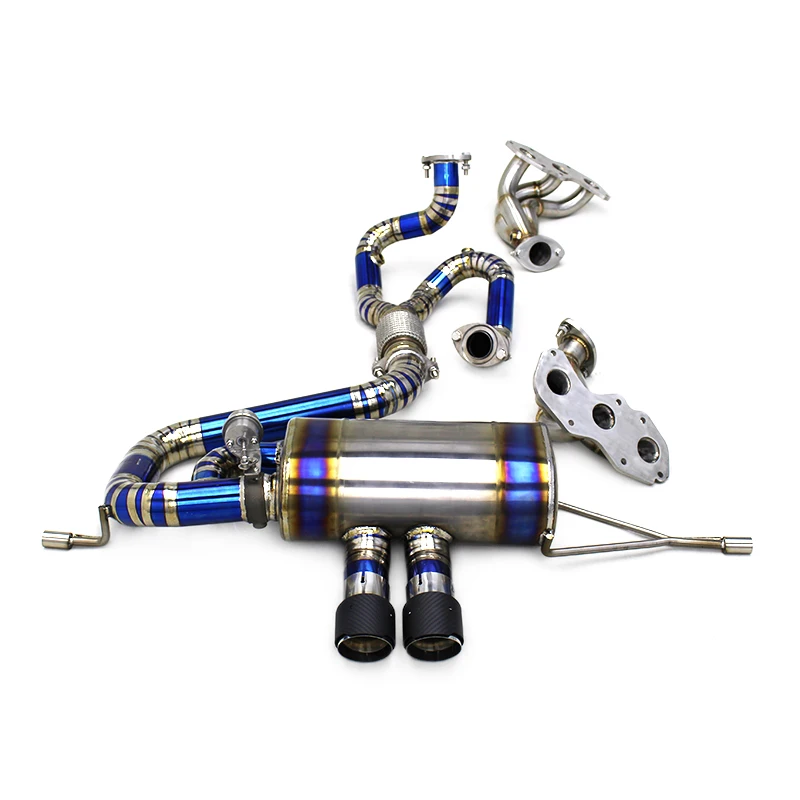 BK Titanium Alloy Catback Exhaust Y Pipe for Lotus Exige V6 3.5T 2012-2019 SUS304 Manifold Muffler Vacuum Valve