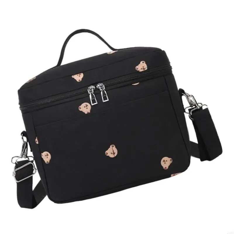 Сумка для мамы, дорожная термосумка для хранения еды, сумка через плечо с вышивкой медведя, детская бутылка-кукла, сумка 24BE