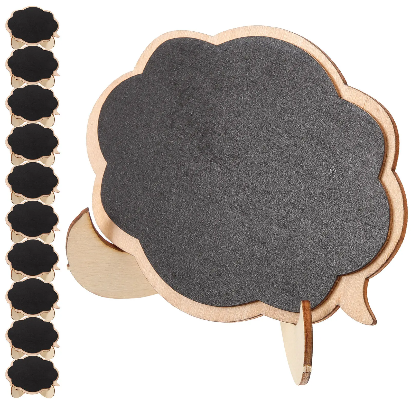 20Pcs Wooden Chalk Board Sign For For Coffee Shop Christmas Table Decor Mini Small Chalkboard Menu Message