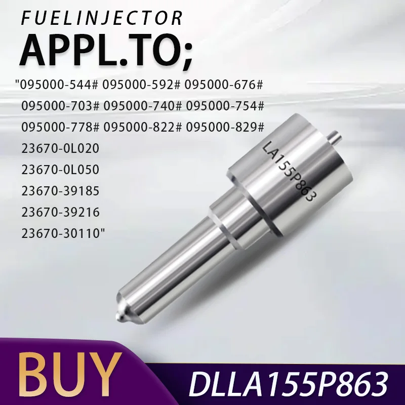 DLLA155P863 Автозапчасти: Форсунка Common Rail для инжектора 095000-592 #   095000-676 #    095000-703 #   095000-740 # 095000-754 #   YG0633