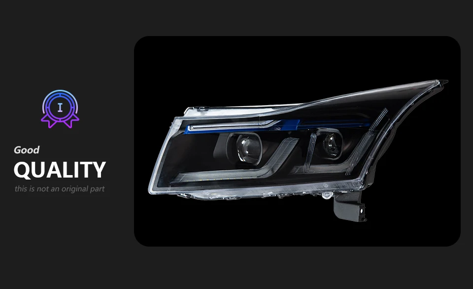 AKD Head Lamp for Chevrolet Cruze LED Headlight 2009-2016 Headlights Cruze DRL Turn Signal High Beam Angel Eye Projector Lens