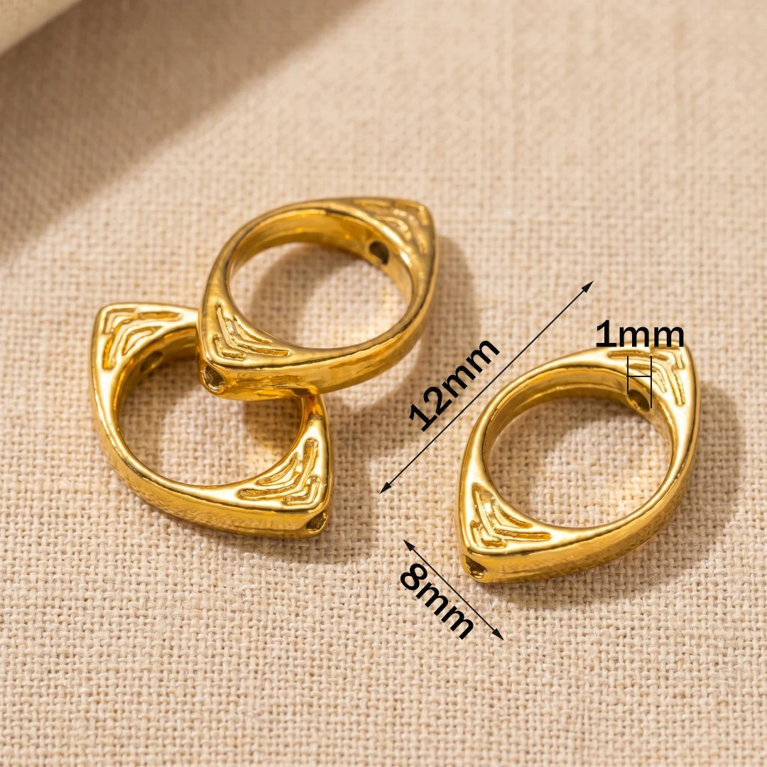 5er- und 10er-Pack Edelstahl Herz- und Augenform Hohlrahmen-Anhänger Verbinder PVD Herz Halskette Armband Anhänger Schmuckherstellung – Detail 3