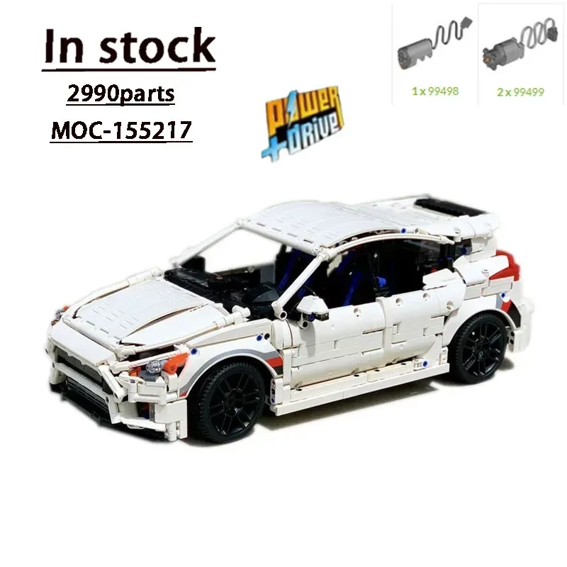 MOC-155217 White New RS MK3 Roadster Assembly Splicing Building Blocks Model2990Car Building Blocks Parts Kids Birthday Toy Gift