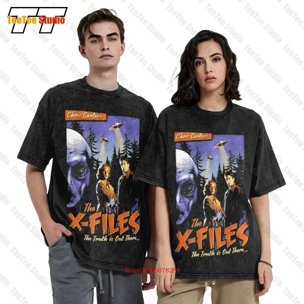 The X Files Truth Is Out There Poster Chris Carter Aliens Vintage Oversized T-Shirt VZZB
