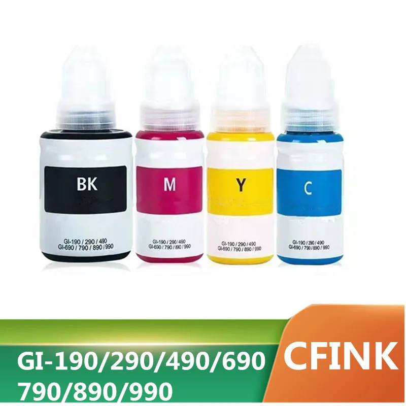 GI490 GI790 GI890 Refill Dye Ink For Canon GI-490 GI-790 GI-890 For Pixma G1000 G1100 G1400 G2000 G2100 G2400 G3000 G3400 G4000