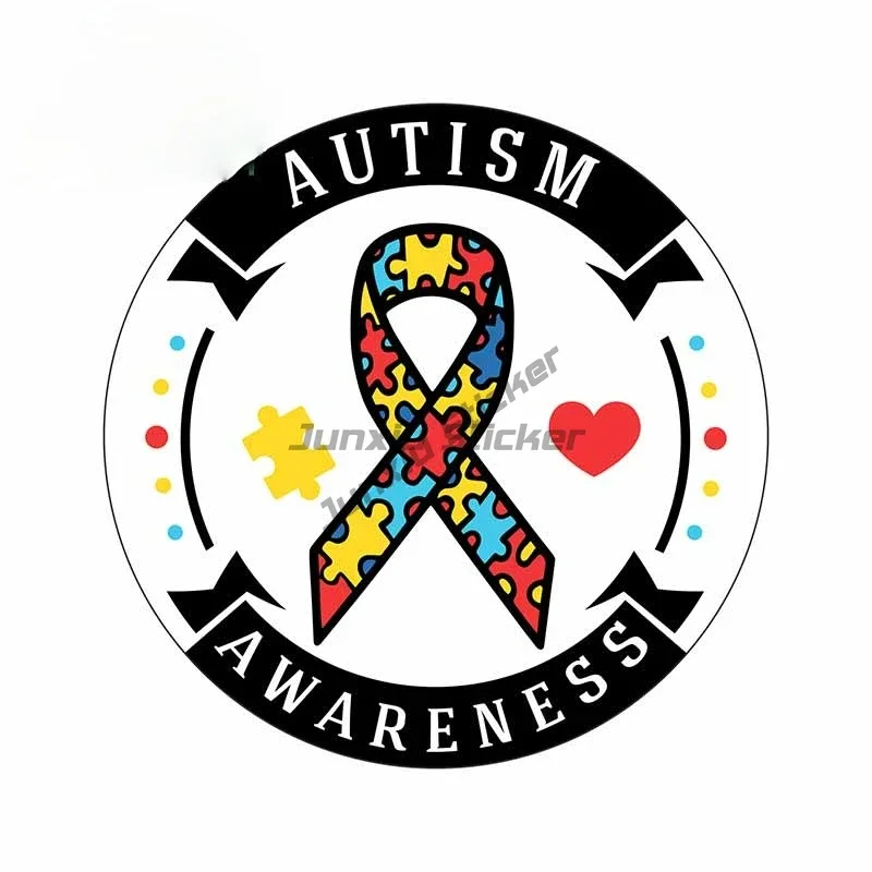 Autism Awareness Care Autism Color Jigsaw Creative Sticker for Decorate Car Bicycle Helmet Window Wall Decal Accessorie view 2