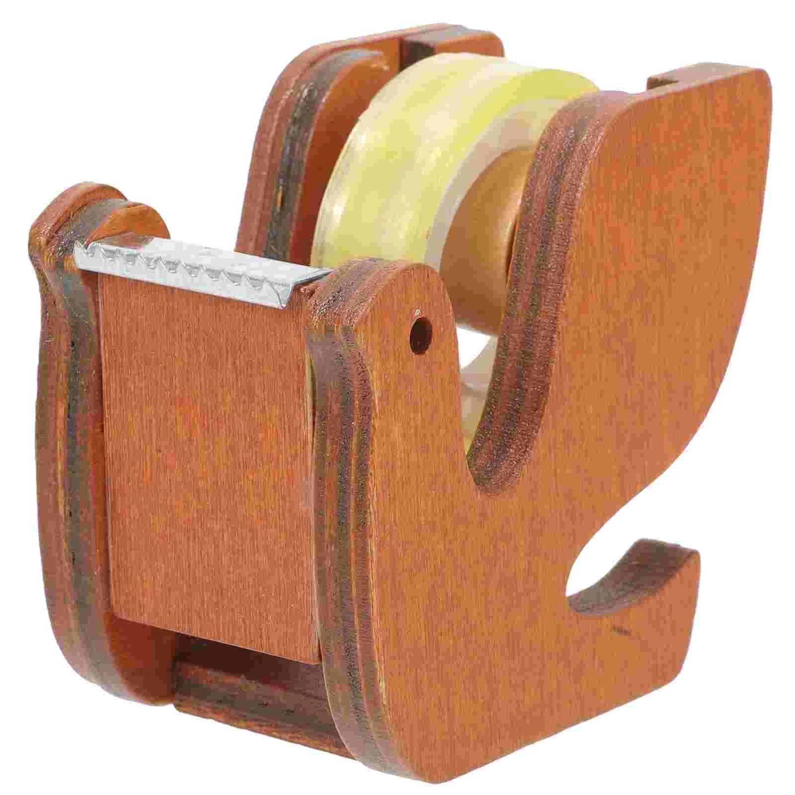 Tape Office Supplies Desktop Dispenser Small Heating Animal Metal Dispensers Wooden
