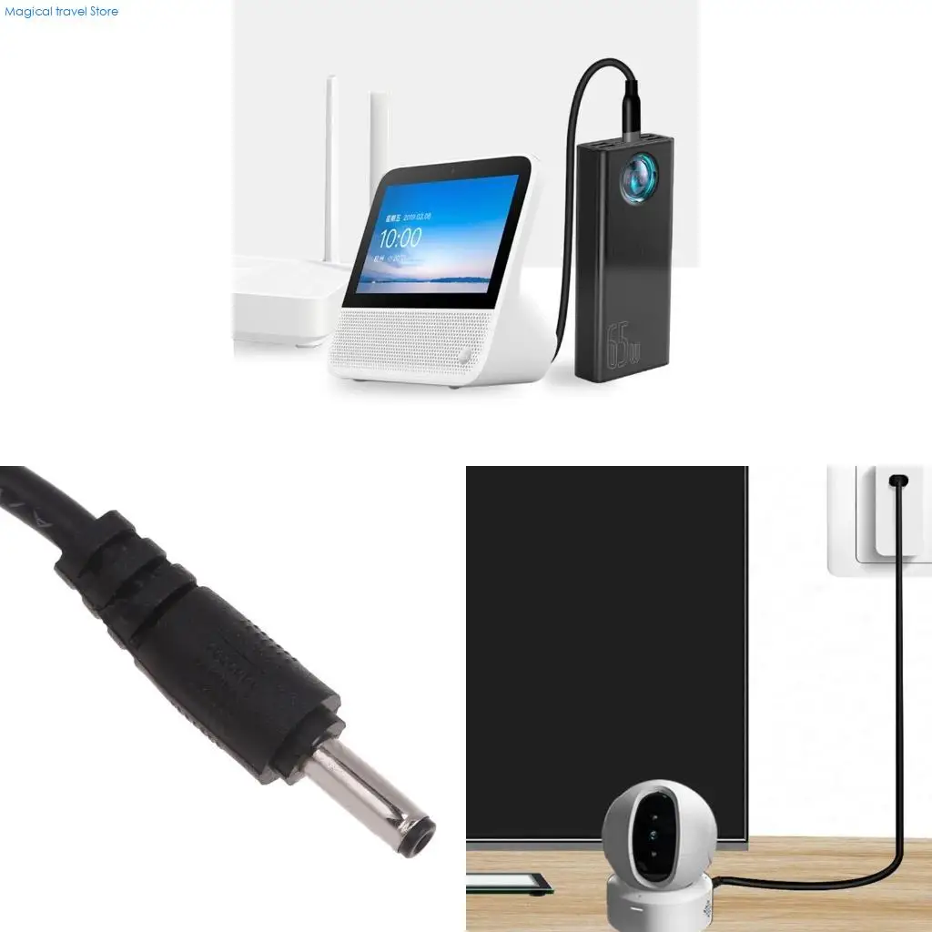 N2UB 12 В USB C до 3,5x1,35 мм Кабель питания USB C Светодиодные ленты Фонарик Зарядка