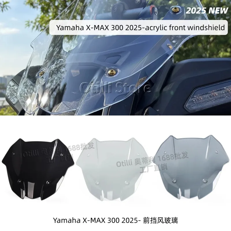 

Suitable for Yamaha X-MAX 300 2025, motorcycle heightened windshield, front windshield modification