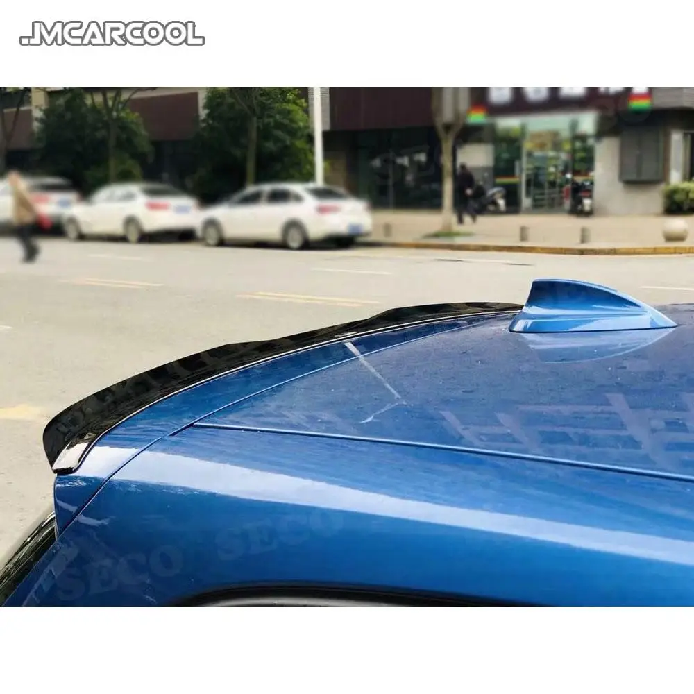 سبويلر خلفي أسود لامع ABS لسيارة BMW 1 Series F20 F21 116i 120i 118i M135i سبويلر 2012-2018 أجنحة جانبية للنافذة