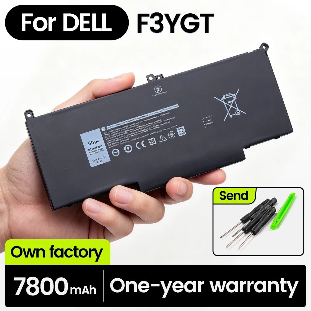 

BGBT F3YGT Laptop Battery For Dell Latitude 12 7000 E7280 E7290 E7380 E7390 E7480 E7490 F3YGT 2X39G DJ1J0 Free Tool